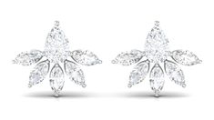 Product Details Capture beauty with our exquisite Diamond Floral Stud Earrings. Pear and marquise cut diamonds in a stunning floral motif. Product Information SKU SHP-EARRINGS052210176 Weight 1.30 gm (Approximate) DIAMOND INFORMATION No.of Stones 12 Pieces Total Weight 0.72 Carat (Approximate) Dimension(approx) Marquise-1.50X3.00 mm-10 PcsPear-2.50X4.00 mm-2 Pcs Color HI Cut Brilliant Shape Marquise, Pear Setting Type Prong-Setting Quality Grade SI View More Product Parent Collection Handle stud White Marquise Diamond Bridal Earrings, Marquise Bridal Earrings With Brilliant Cut, Formal White Marquise Cut Diamond Earrings, White Diamond Cluster Earrings Marquise Shaped, White Gold Marquise Bridal Earrings, White Marquise Cut Diamond Earrings With Accents, Classic White Marquise Diamond Earrings, White Diamond Marquise Earrings, Formal Diamond White Marquise Cut Cluster Earrings