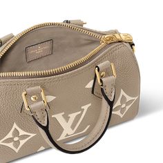 LOUIS VUITTON® - Nano Speedy - Dove/cream Louis Vuitton Nano Speedy, Dove Cream, Nano Speedy, Speedy Bag, Louis Vuitton Sac, Monogram Pattern, Louis Vuitton Official, Monogrammed Leather, Louis Vuitton Speedy