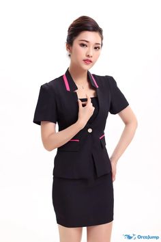 Orcajump - Work clothes cashier western restaurant work clothes minister western clothes positive career set dress - Final Sale Black Formal Office Sets, Black Formal Sets For Office, Professional Fitted Sets For Work, Professional Black Office Sets, Black Office Lady Skirt Suit For Business, Black Office Lady Sets For Office Wear, Black Office Lady Sets, Black Office Lady Skirt Suit, Black Skirt Suit With Suit Collar For Office