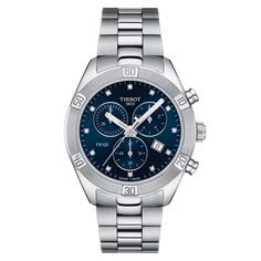 PR 100 Chronograph by Tissot - Available at SHOPKURY.COM. Free Shipping on orders over $200. Trusted jewelers since 1965, from San Juan, Puerto Rico. Tissot Pr 100 Sport Chic, Tissot Chronograph, Classic Watch Women, Tissot Watches, Blue Watches, Sport Chic, Classic Watches, Women's Watch, Swiss Watches