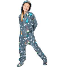 Footed Pajamas wants everyone to enjoy the unrestricted joy of a zip-up sleeper. We have sizes for almost anybody, including your beloved cats and dogs. We created these footie pajamas to fit everyone in the family, so that no one feels excluded. We make Casual Long Sleeve Onesie For Bedtime, Cozy Super Soft Onesie For Winter, Hooded Onesie For Pajama Party In Winter, Hooded Onesie For Winter Pajama Party, Long Sleeve Onesie For Winter Playtime, Long Sleeve Onesie For Playtime In Winter, Cozy Super Soft Winter Onesie, Casual Super Soft Long Sleeve Onesie, Winter Cotton Onesie