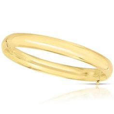 8mm High Polished Hollow Bangle Bracelet in 14K Gold - Sam's Club 14k Yellow Gold Round Band Bracelet, Formal Yellow Gold Bracelet With Shiny Finish, Formal Yellow Gold Bracelets, Elegant Yellow Gold Round Band Bracelet, Fine Jewelry Yellow Gold Oval Bangle, Classic Formal 14k Gold Bangle, Classic 14k Gold Bangle Bracelet, Formal Yellow Gold Round Band Bracelet, Classic 14k Gold Formal Bangle