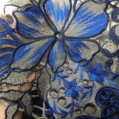 royalblue lace fabric, Gold guipure lace fabric, tulle lace fabric, floral lace fabric, venise lace fabric by the yard SIze: Width about: 53 inches / 135cm This lisitng is for 1 yard For the quantity, please feel free to convo me for more or less yards. Features: This Fancy Lace is super gorgeous, eye-catching make your wedding dress exclusive. This stunning design lace is very luxurious, extremely suitable for wedding dress supplies, costume fabric, party dress etc. Designed by famous master, d Elegant Blue Lace With Intricate Embroidery, Blue Lace With Patchwork For Party, Blue Lace Patchwork For Party, Blue Lace Embroidered Fabric For Party, Elegant Blue Embroidered Lace Fabric, Elegant Blue Embroidered Fabric For Evening, Blue Lace Embroidered Fabric, Blue Lace Embroidered Fabric With Lace Work, Royal Blue Fabric