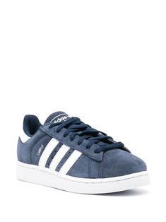 Find ADIDAS Campus 00s Suede Sneakers on Editorialist. navy blue calf suede signature 3-Stripes logo logo print to the side logo-print tongue branded insole flat rubber sole branded leather insole front lace-up fastening Addias Shoes, Adidas Campus Shoes, Adidas Campus 00s, Navy Blue Shoes, Best Shoes For Men, Adidas Campus, Shoe Inspo, Cute Nikes, Swag Shoes