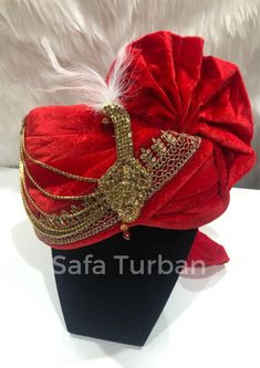 *Head Size: 22.5 - 23 inch (Measure the circumference of your head) *Fit Type: Fitted *Occasion Type: Groom Safa Pagdi / Wedding  >      Brooch and Feather included *It is completely handmade and beautifully crafted and stitched  *Please note that color of actual item may vary due to photographic lighting sources and your computer or mobile screen *Care Instructions: Dry Clean Only Traditional Adjustable Turban For Parties, Traditional Gold Turban, Traditional Adjustable Gold Turban, Traditional Turban For Festivals, Traditional Adjustable Turban For Wedding, Traditional Festive Turban For Festivals, Traditional Turban For Festivals With Drape, Traditional Turban For Festive Occasions, Traditional Drape Turban For Festivals