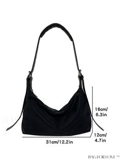 BagForLove - Black Dumpling-Shaped Womens Messenger Bag - Lightweight, Versatile, and Stylish Product Description Color Black Type Hobo Bag Pattern Type Plain Composition 100% Nylon Material Nylon Details Pictures Similar Products h2 { text-align: center; } /* æ¢è¡ */ li{ white-space: normal; word-break: break-all; word-wrap: break-word; } .red-box { width: 100%; display: flex; flex-direction: row; flex-wrap: wrap; justify-content: center; } .red-box > div { width: 190px; height: 250px; margin: 10px; } .red-box > div > a > img { width: 190px; height: 250px; } .size-box { width: 100%; margin: auto; white-space: nowrap; } .table { border-collapse: collapse; border-spacing: 0; width: 100%; table-layout: fixed; } tr, td, th { border: 1px solid rgb(175, 173, 173); padding: 10px 0px; text-alig Black Rectangular Hobo Bag With Single Shoulder Strap, Versatile Black Rectangular Hobo Bag, Trendy Black Hobo Bag With Single Shoulder Strap, Versatile Black Shoulder Bag With Single Strap, Elegant Black Hobo Shoulder Bag, Black Hobo Bag With Single Shoulder Strap For Shopping, Casual Black Rectangular Hobo Bag, Black Hobo Bucket Bag For Daily Use, Versatile Black Hobo Bucket Bag