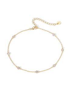 PRICES MAY VARY. Experience the allure of summer with our anklet. This 9-inch anklet with a 2-inch extender finished with a lobster clasp will elegantly drape around your foot. Its unique design, with shimmering 3mm premium AAAAA cubic zirconia and delicate link chains, transforms your look into a testament of timeless love and beauty. The anklet is plated in 14k yellow gold plating that ensures a long-lasting finish that will keep its shine through your summer adventures. This women's jewelry p Anklets Indian, Anklets For Women, Anklets Boho, Timeless Love, Gold Anklet, Chain Anklet, Anklet Jewelry, Ankle Bracelets, Everyday Jewelry