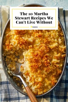 the 10 martha stewart recipes we can't live without cover image with text overlay