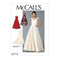 PRICES MAY VARY. Size: E5 (14-16-18-20-22) Includes pattern pieces and sewing instructions Made by McCall's Copyright 2018 Printed in the USA Bridal Sewing Patterns, Mccalls Dress, Evening Dress Sewing Patterns, Misses Dresses, Mccalls Patterns Dress, Wedding Dress Patterns, Mccalls Sewing Patterns, Miss Dress, Dress Order