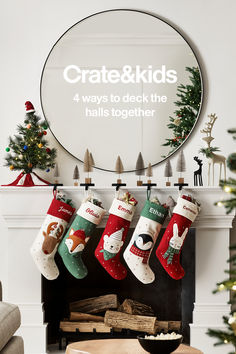 Holiday decorating ideas the whole family can help with. Christmas stockings, garland ideas and special touches to make each space merry. Kids Holiday Decor, Christmas Color Schemes, Christ Centered Christmas, Christmas Decorations For Kids, Christmas Tree Garland, Christmas Photoshoot, Christmas Decorations For The Home, Holiday Birthday