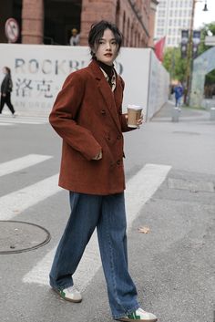 Pre-order status: Ships out in 2-3 weeks. Corduroy blazer jacket in an oversized boxy fit for a rustic vintage look. Double breasted button up closure with side pockets and notched lapels. Lined. XS: 16" across shoulders, 43" chest, 28.5" lengthS: 17" across shoulders, 44.5" chest, 29" lengthM: 18" across shoulders, 46" chest, 29.5" lengthL: 19" across shoulders, 47.5" chest, 30" length Winter Corduroy Blazer With Lapel Collar, Corduroy Notch Lapel Outerwear For Fall, Notch Lapel Corduroy Outerwear For Fall, Corduroy Notch Lapel Outerwear With Pockets, Corduroy Notch Lapel Outerwear For Work, Notch Lapel Corduroy Outerwear With Pockets, Notch Lapel Corduroy Outerwear For Work, Corduroy Outerwear With Notch Lapel And Pockets, Corduroy Blazer With Lapel Collar For Fall