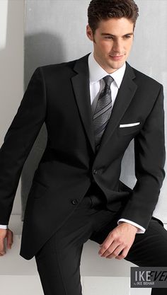 Groom Suit Black, Mens Tailored Suits, Best Suits For Men, Custom Made Suits, Wedding Dress Men, Slim Fit Tuxedo, Mens Formal Wear