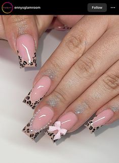 Cute nail inspo. Make sure to follow them on instagram.  #almondnailinspo #squarenailinspo #gelxnails #acrylics #nails #nailinspo #gelx #fyp #foryou #foryoupage Pink Cheetah Nails, Pink Leopard Nails, Leopard Print Nail Art, Leopard Print Nail, Leopard Nail Designs, Print Nail Art, Cheetah Nail Designs, Cheetah Print Nails, Cheetah Nails