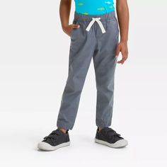 Toddler Boys' Woven Jogger Pants - Cat & Jack™ Gray 3t : Target Playful Bottoms With Elastic Waistband For School, Cotton School Bottoms With Elastic Waistband, Casual Cotton Pants For Playtime, Cotton Bottoms With Elastic Waistband For School, Casual Bottoms With Pockets For Playtime, Casual Pants With Elastic Waistband For Playtime, Casual Gray Bottoms For Playtime, Casual Gray Bottoms For School, Baby Wishlist