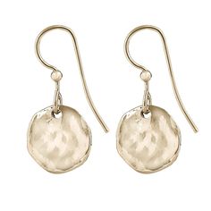 PRICES MAY VARY. Gold Tone Small Hammered Disc Dangling Earrings Handcrafted in the USA by Silver Forest, located in Vermont Made with Sterling Silver with 10k Gold Overlay Earwires Earrings measure 1" (25mm) x 1/2" (12mm) Arrives in Silver Forest gift box with non-tarnish white cotton The Spirit collection of earrings are made in the USA by Silver Forest and offer the same high quality and craftsmanship as the main Silver Forest Brand. It features a balanced blend of looks including classic and Forest Gift, Gold Overlay, French Wire, Dangling Earrings, 10k Gold, Vermont, Semiprecious Stones, White Cotton, Precious Stones