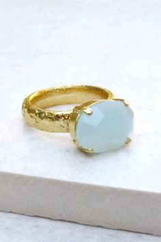 Aqua Chalcedony Ring, Oval Ring, Turquoise Ring, #jewelry #ring @EtsyMktgTool #fashionablering #statementring #goldstatementring Oval Aquamarine Crystal Ring With Gemstone, Light Blue Ring, Aqua Chalcedony Ring, Rings Turquoise, Aqua Ring, Ring Inspiration, Rings Gemstone, Blue Gemstone Rings, Antique Silver Rings