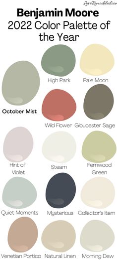 the different shades of paint that are available in this color scheme for your home or office