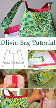 Olivia Bag Tutorial and Pattern Tips Menjahit, Projek Menjahit, Sac Diy, Sewing Bags, Sew Ins, Tote Bags Sewing, Beginner Sewing Projects Easy