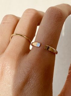 Initials Couple Cuff Adjustable Ring 12K Gold Filled R1394 - Etsy Daily Rings, Style Expert, Stackable Rings, Adjustable Ring, Adjustable Rings, Solid Gold, Gold Filled, Gold Rings, Initials