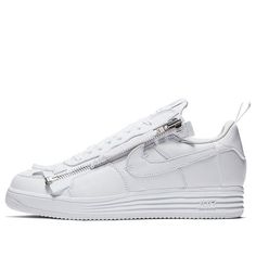 Nike Lunar Force 1 NikeLab x Acronym Sneakers/Shoes Nike Lunar Force, Nike Swoosh Logo, 35th Anniversary, Nike Lunar, Air Force 1 Low, Nike Air Force 1, All White, Skate Shoes, Nike Air Force Sneaker