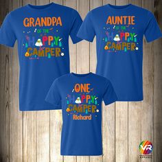 Camp Family T Shirts THIS LISTING IS FOR ONE SHIRT ONLY DIRECT TO GARMENT PRINTING How to order: Select Size. Select Shirt Color. Name of the Birthday Boy (The age will be only in the Birthday Boy or Girl T-Shirt) Please provide the following information Custom Name: (for Ex. Mommy, Daddy, Brother, Sister, Etc.) To order multiple shirts you will need to repeat this process and add it to your cart, then you can checkout all at the same time. We use first Quality T shirt pre-shrunk cotton. WE STRO Blue Cotton Tops For Camping, Blue Crew Neck Top For Camping, Fun Blue T-shirt For Father's Day, Blue Pre-shrunk Shirt For Birthday, Funny Blue Tops For Birthday, Blue Summer Birthday Shirt, Blue Shirt For Summer Birthday, Fun Blue Top With Name Print, Fun Blue Tops With Name Print