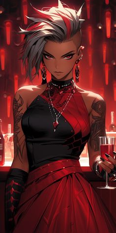 Cyberpunk Female, Roleplay Characters, Black Anime Characters, Anime Wallpapers, Dnd Characters, Character Portraits, Anime Artwork