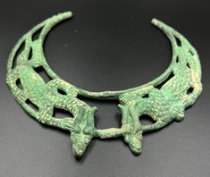 Rare Beautiful Probably Greek Gandharan Art Bronze Necklace. Size Details Pictures Are Listed. Condition Of Necklace As Shown In The Pictures. We Provide Free Shipping Service .We Ship Mostly Via FedEx, UPS And DHL Etc.    If You Have Any Questions Please Feel Free To Send Us Message. Ancient Ceremonial Jewelry, Ancient Style Engraved Ceremonial Jewelry, Collectible Round Necklace With Intricate Design, Handmade Ancient Ceremonial Jewelry, Handmade Ancient Jewelry For Ceremonial Use, Ceremonial Carved Amulet Jewelry, Ancient Handmade Ceremonial Jewelry, Green Round Necklace For Ceremonial Occasions, Traditional Bronze Decorative Jewelry