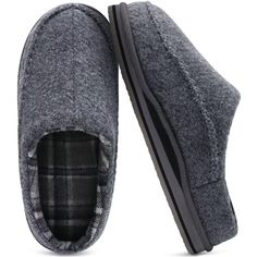 PRICES MAY VARY. Ultimate Cozy Memory Foam: Quality men’s slippers with good and thick memory foam which springs back to shape as opposed to getting a bit thinner every time you wear them. Memory foam cushioning footbed to the shape of your feet seems to hug your feet, providing luxurious comfort. Keep You Safe: Slip on house slippers is difficult to fall off from your feet with 2.5cm of the rear curb, making them more safer when going up and down stairs. The trial data revealing itself to be co Comfortable Synthetic Platform Slippers With Rubber Sole, Comfortable Platform Slippers With Rubber Sole, Comfortable Platform Slippers With Cushioned Footbed And Round Toe, Comfortable Cushioned Platform Slippers With Round Toe, Comfy Slip-on Synthetic Slippers, Casual Indoor Platform Slippers With Round Toe, Gray Non-slip Slip-ons With Round Toe, Indoor Winter Clogs Made Of Synthetic Material, Synthetic Clogs For Indoor Use In Winter