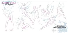 Fairy Drawing Reference, Fairy Drawing, Fantasy People, Fairy Drawings, Poses Reference