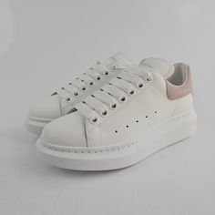 White And Pink Sneakers, Oversize Women, Pink Sneakers, 1 Or 2, Shoe Box, The Netherlands, Tracking Number, Alexander Mcqueen, Athletic Shoes