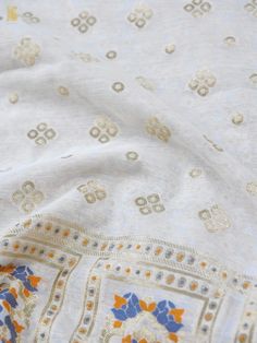 This intricately designed Cotton Silk three-piece suit ensemble from Khinkhwab features a kurta fabric and dupatta. It's a must-have for this festive season, offering a perfect blend of traditional elegance and modern style. Elegant Chanderi Churidar For Traditional Ceremonies, Festive Unstitched Slub Silk Suit, Traditional Slub Silk Set With Dupatta, Slub Silk Sets With Dupatta For Traditional Ceremonies, Eid Festive Unstitched Suit With Traditional Drape, Eid Festive Unstitched Suit In Traditional Drape, Festive Eid Chanderi Unstitched Suit, Elegant Mulmul Churidar For Festivals, Elegant Mulmul Anarkali Set For Festivals