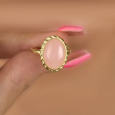 This knot rose quartz ring will be a perfect gift as a christmas for your best friend. Rose quartzring with made of gold plated 18 karat .925 sterling silver. Rose quartz is known as the crystal of unconditional love. It's said to boost feelings of self-love and foster loving relationships with others, Minimalist rose quartz will be a best gift idea for your mom or your loved ones as a birthday gift or anniversary gift.A perfect valentine's day gift as a handmade jewellery.You will add light to Feminine Ring-shaped Jewelry Gift, Feminine Ring Jewelry For Gifts, Feminine Jewelry Gift Ring, Adjustable Feminine Ring Suitable For Gifts, Rose Gold Rings With Rose Quartz For Gifts, Rose Quartz Crystal Ring Gift, Pink Gold Gemstone Rings For Gifts, Handmade Rose Gold Crystal Ring As Gift, Oval Rose Gold Crystal Ring Gift