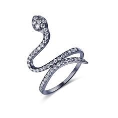 Trendolla Adjustable Open Snake Index Finger Ring - Trendolla Jewelry Mythological Symbols, Luxurious Jewelry, Index Finger Rings, Zhuhai, Blood Diamond, White Stones, Snake Jewelry, Jewelry Brand, Ring Finger