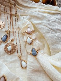 Memorable Jewelry, Gold Border, Necklace Chain Lengths, Christmas 2024, Pink Ring, Bracelet Collection, Wrap Rings, Pink Opal, Opal Jewelry