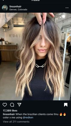 Dark Roots And Light Brown Hair, Lived In Ombre Hair, Brown Hair With Baylage Highlights, Money Piece Balayage Straight Hair, Brown Roots Blonde Hair Balayage, Face Framing Balayage, Balayage For Brunettes, Bold Balayage, Haircolor Ideas