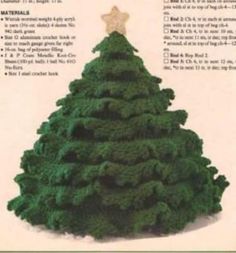 a christmas tree made out of green grass with instructions on how to put it in the shape of a star