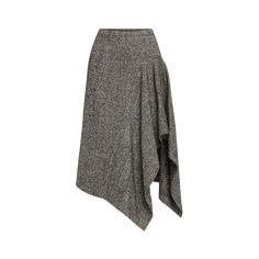 Michael Kors Collection handkerchief skirt High waist Midi length A-line silhouette Back zip Virgin wool Made in Italy Handkerchief Skirt, Skirt High Waist, Michael Kors Collection, Wool Skirt, Wool Skirts, Bergdorf Goodman, Midi Length, High Waisted Skirt, Tops Designs