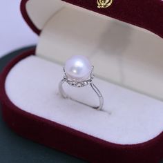 10-11mm Freshwater Edison Pearl CZ Ring - House Of Pearls Elegant Pearl White Ring In Sterling Silver, Elegant Pearl Diamond Ring For Gift, Elegant Pearl Diamond Ring As Gift, Elegant Silver Pearl Ring With Diamond Accents, Silver Pearl Ring With Brilliant Cut As A Gift, Elegant Pearl White Sterling Silver Ring, Elegant Silver Pearl Ring With Prong Setting, Elegant Silver Pearl Ring With Brilliant Cut, Elegant Diamond White Pearl Ring With Cubic Zirconia