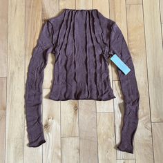 Size: Xs Color: Brown Brand New With Tag Cropped Button Up Sweater, Urban Sweater, Olive Green Sweater, Orange Sweaters, Lace Sweater, Patterned Cardigans, Tie Dye Sweatshirt, Sleeveless Tunic, Cardigan Top