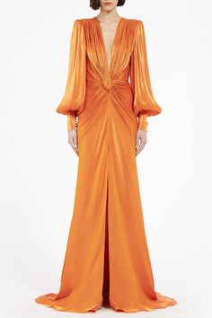 Costarellos adelia gown in apricot. 95%PL PES 5%PA MILD DRY CLEAN- LOW IRON- DO NOT BLEACH-DO NOT TUMBLE DRY-DO NOT WRING Made in GREECE Ships by Nov. 14 Metal Choker Necklace, Metal Choker, Golden Goddess, Goddess Dress, Marissa Collections, Casual Evening, Boho Luxe, Swim Skirt, Summer Blue