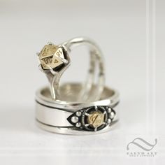 This makes a beautiful companion to my ladies ring, sold here: https://www.etsy.com/listing/753109995/d20-engagement-ring-in-mixed-metals This well made D20 ring is perfect for the game enthusiast in your life! The D20, or 20 sided dice, is accurately designed to mimic a real dice, including the classic layout of numbers 0-20. I have chosen to place the dice with the 20 on top. in the case of the mens ring, only half a dice is crafted so that it does not stick up too far. I've added options to h Silver Engraved Ring Stamped 14k For Promise, Silver Promise Ring Stamped 14k, Adjustable Sterling Silver Wedding Jewelry, Personalized Silver Rings For Wedding, Personalized Silver Rings For Marriage, Custom Sterling Silver Engraved Wedding Ring, Custom Engraved Sterling Silver Wedding Ring, Custom Engraved Sterling Silver Ring For Wedding, Personalized Silver Jewelry For Marriage