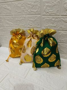 Item Name- Potli Bag Assorted color will be send Size - 9 x 7 inch Approx Details - Potli Bag: Exquisite potli bag adorned with golden touch, adding a touch of elegance and charm to any outfit.  Wedding Favors: Perfect for weddings, Haldi , Mehndi these potli bags can be delightful favors for guests, offering a blend of tradition and style. Party Favor, Diwali Gift, Mother's day Gift Etc. White Rectangular Celebration Bags, Festive Rectangular Potli Gift Bag, Multicolor Rectangular Potli Bag For Daily Use, Rectangular Potli Bag For Celebration, Multicolor Pouch Potli Bag For Daily Use, Diwali Gift Pouch Shoulder Bag, Daily Use Multicolor Rectangular Potli Bag, Multicolor Pouch Bag For Celebrations, Gold Gift Bag Pouch For Celebration