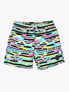 Party On Pool Shorts | Maui and Sons Maui And Sons, Pocket Logo, Back Patch, Mens Swimwear, Swim Shorts, Maui, Patch Pocket, Elastic Waist, Pool