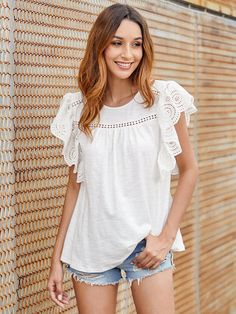 Fit: RegularSeason: SummerStyle: CasualSleeve length: SleevelessNeckline: CrewBody closure: NoneType of wash: Machine wash Patchwork Shorts, Party Dress Long Sleeve, Casual Cap, Tops Blouse, Lace Patchwork, Puff Sleeve Dresses, Boho Maxi Dress, Party Dress Long, Casual Blouse