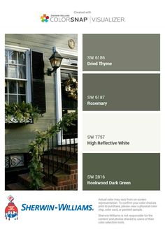 the color scheme for sherylin williams's exterior paint