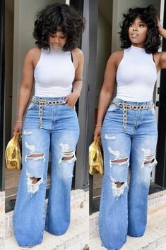 Jean Bustier Outfits, Black Affair Party Outfit Black Women, Sunny Day Casual Outfit, Vacation Day Time Outfits, 20th Reunion Outfit, Outdoor Party Outfits For Women, Size 13 Women Outfits, White Top Denim Jeans Outfit, 90 Degree Weather Outfit Summer