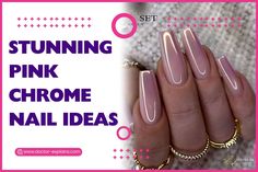 Explore stunning pink chrome nail ideas. Elevate your style with chic, trendy designs. Pink Summer Nail Ideas, Chrome Manicure, Pink Summer Nails, Summer Nail Ideas