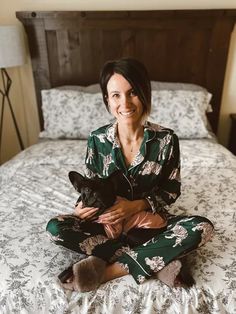 kileenickels on LTK Satin Pjs, Early Fall Outfits, Green Backdrops, Boyfriend Style, Green Outfit, Current Fashion Trends, Tiger Print, Petite Outfits