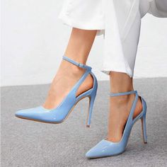 Brand New! - Luxe - High Quality - Pointy Toe - Formal Don’t See Your Size? Please Send Me A Message Item Takes 5-8 Business Days To Ship Light Blue Wedding Shoes, Blue Heels Wedding, Light Blue Heels, Shoes Heels Classy, Chic Heels, Heels Classy, Blue Pumps, Blue Heels, Modern Outfits