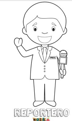 a cartoon character holding a microphone in his hand